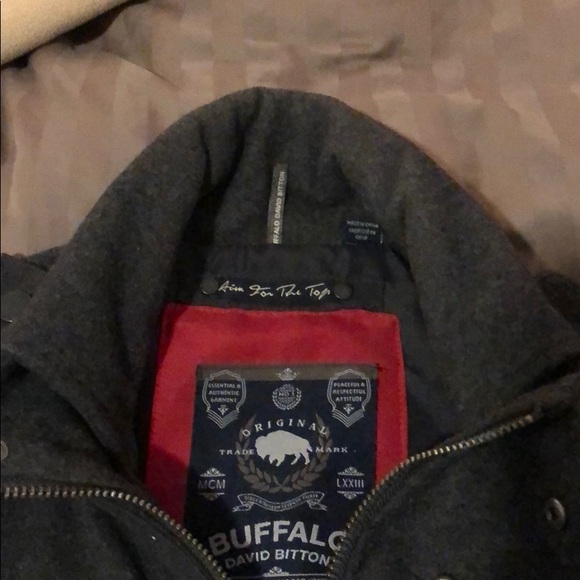 Buffalo David Bitton Wool military style overcoat. - Picture 8 of 9